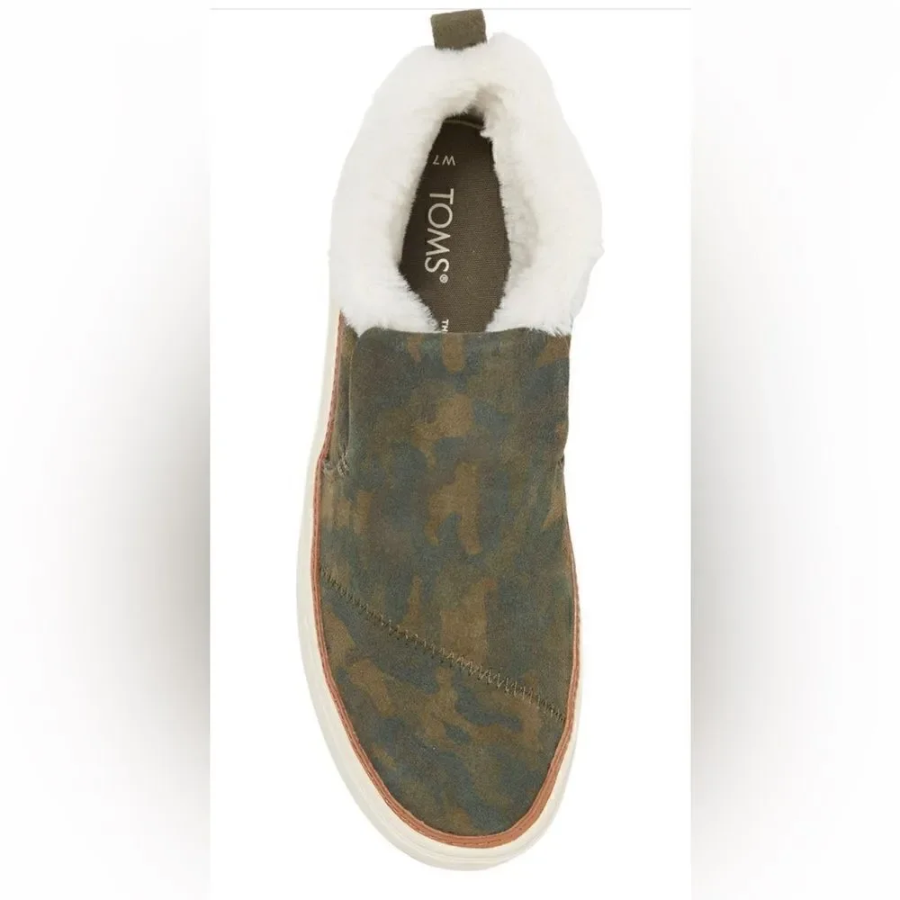 Toms Women’s Paxton faux fur trimmed sneaker size 6; 6,5; 7; 7,5 NIB